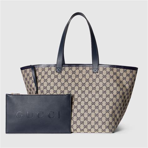 gucci blue tote bag|gucci totissima medium tote bag.